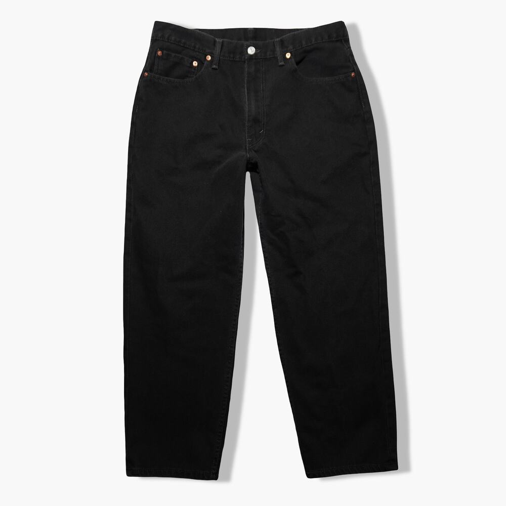 Levi’s 550 Black Jeans 36x29 Relaxed Fit Straight Leg Denim 100% Cotton